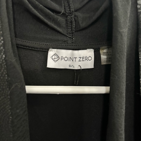 Point Zero Women’s Black Foe Snakeskin Cardigan Sz L - Picture 6 of 8